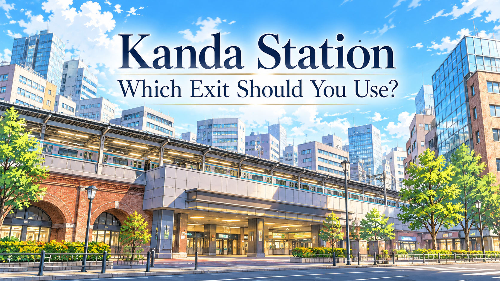 Kanda Station exit guide for JR and Tokyo Metro Ginza Line