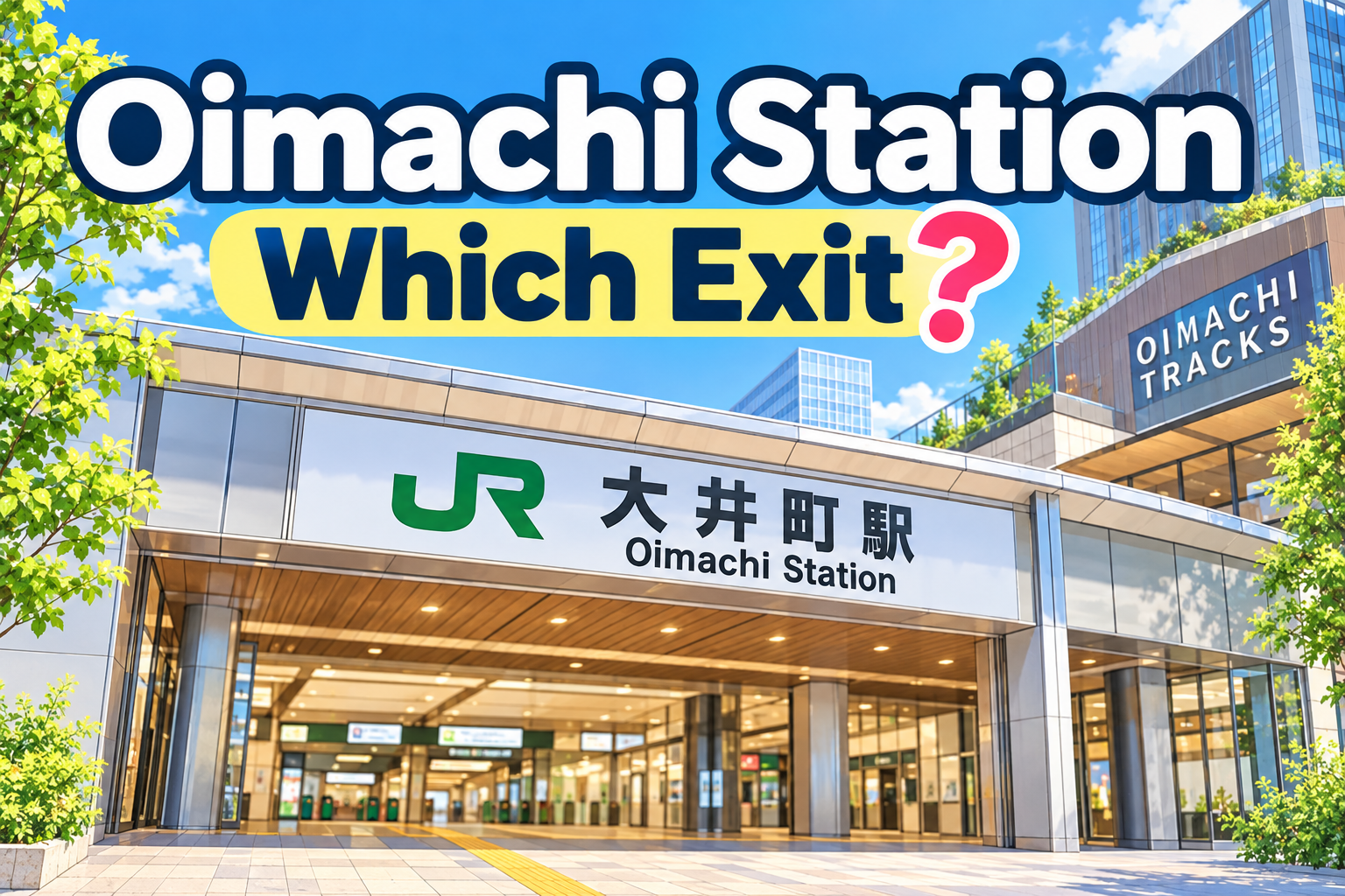 Oimachi Station Tokyo exit guide for JR, Tokyu and Rinkai Line