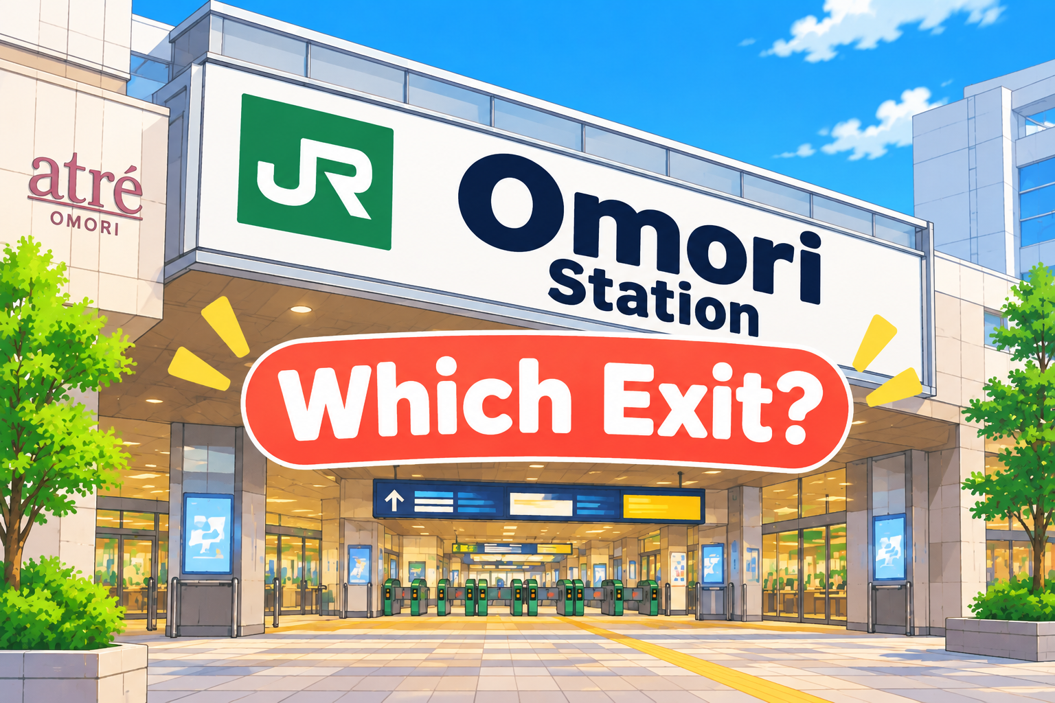Omori Station in Tokyo – Which Exit?