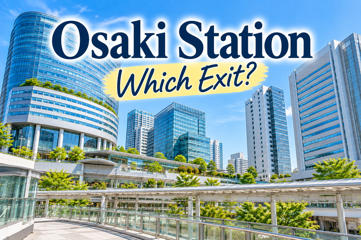 Osaki Station area near Gate City Ohsaki, ThinkPark, and Osaki New City